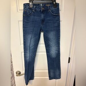 7 For All Mankind Dark Blue Straight Jeans girls size 12